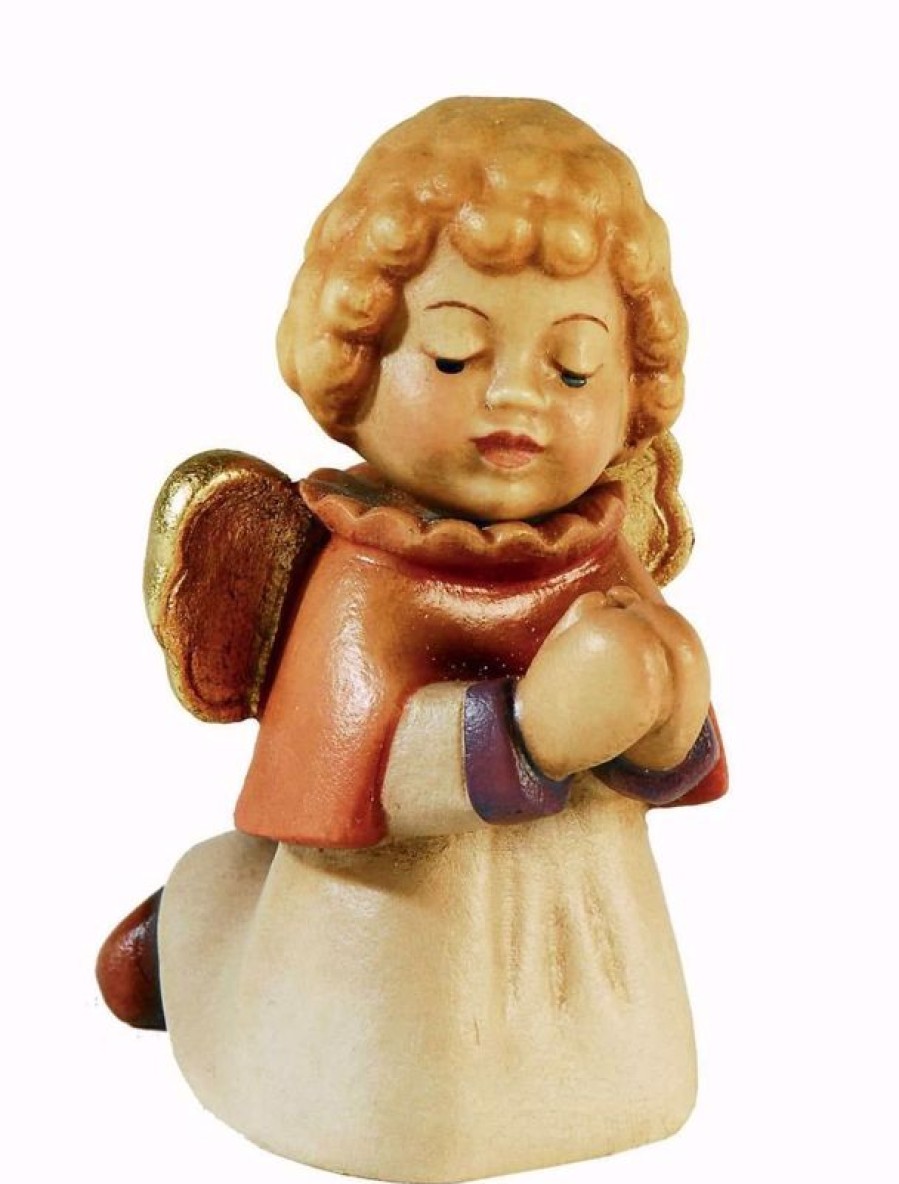 Dolfi Catalogo Angelo Cm 10 (3,9 Inch) Presepe Aurora Baby Colori Ad Olio In Legno Val Gardena Con Calamita Wooden Crucifixes