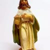 Pellegrini Catalogo Presepi Gaspare Re Magio Bianco Cm 10 (3,9 Inch) Presepe Pellegrini Tinto Legno Statua In Plastica Pvc Arabo Tradizionale Piccolo Per Interno Esterno Wooden Crosses