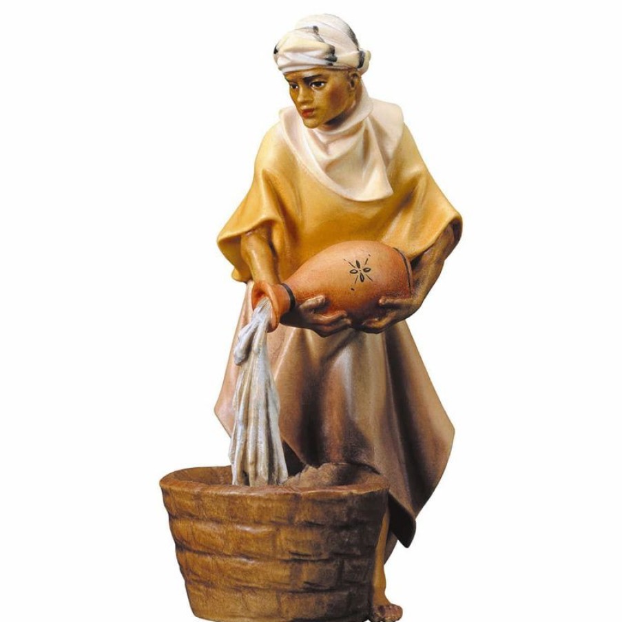 ULPE Wood Art Catalogo Cammelliere Con Brocca Cm 15 (5,9 Inch) Presepe Ulrich Dipinto A Mano Statua Artigianale In Legno Val Gardena Stile Barocco Wall Crucifixes