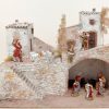 Diorami e Presepi Presepe Completo Con Capanna E 16 Statuine In Stile Popolare 10 Cm Collectible Nativity Sets & 38 Sizes