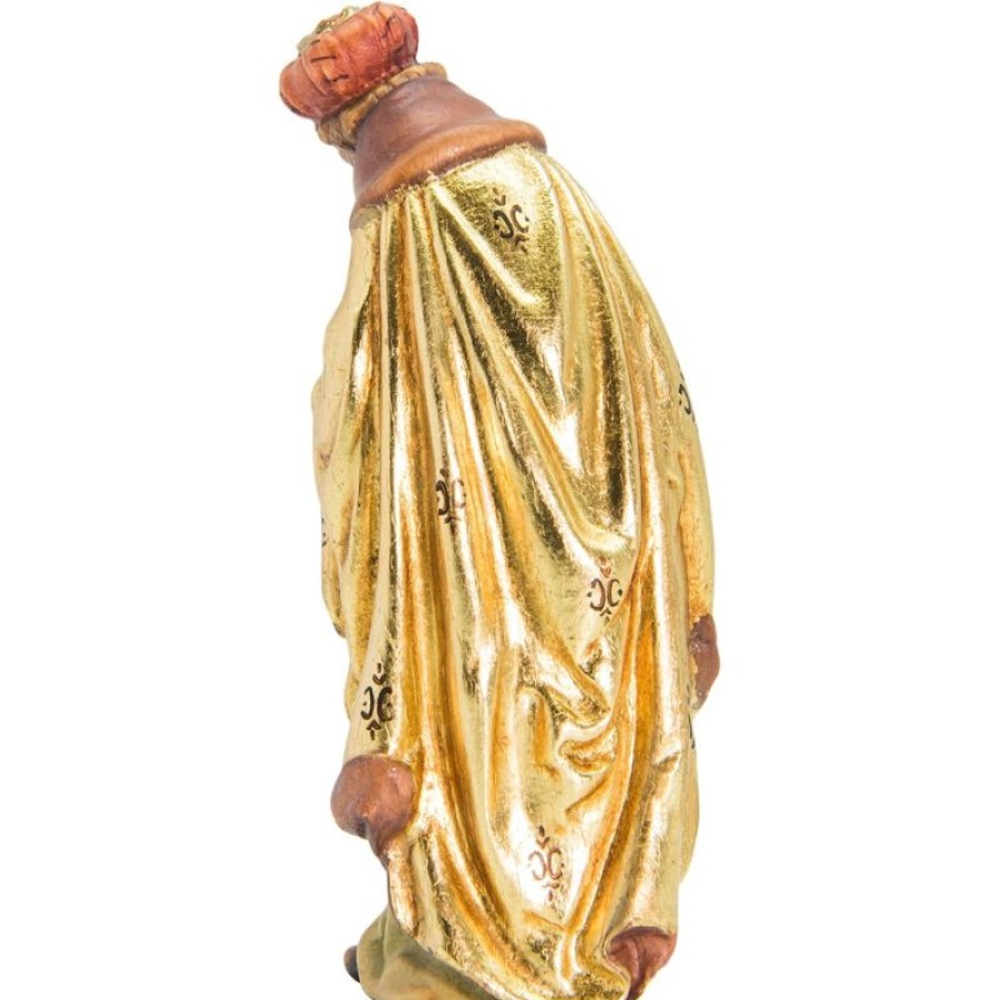 Dolfi Catalogo Gaspare Re Magio Bianco In Piedi Cm 10 (3,9 Inch) Presepe Matteo Stile Orientale Colori Ad Olio In Legno Val Gardena Angels Statues