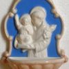 Luca della Robbia Ceramiche Sant' Antonio Acquasantiera Cm 20 (7,9 In) Bassorilievo Ceramica Robbiana Sacred & Religious Ceramics