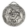 AAS Oggetti Sacri Antichi Madonna Della Seggiola - Medaglia Confraternita, Bagno Oro O Argento Amc 395 Holy Water Fonts