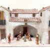 Diorami e Presepi Presepe Completo Con Capanna E 16 Statuine In Stile Popolare 8 Cm Collectible Nativity Sets & 38 Sizes