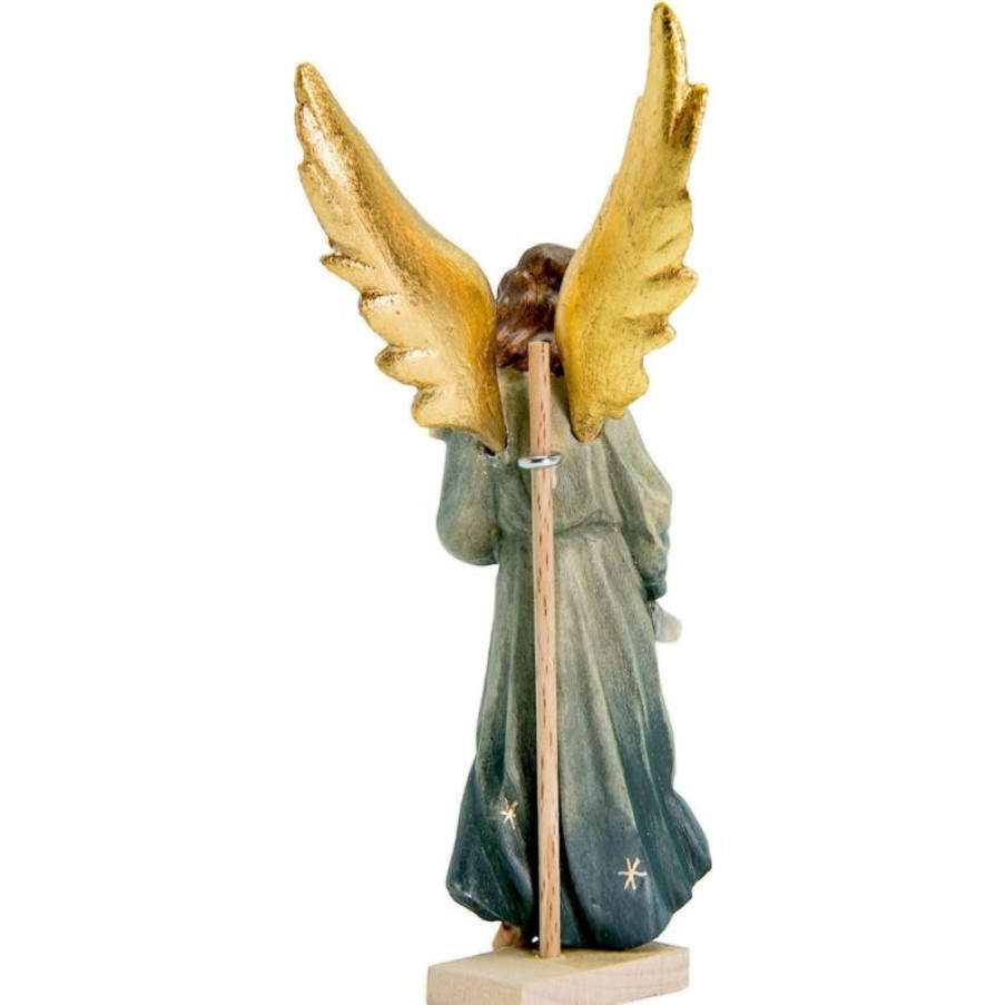 Dolfi Catalogo Angelo Gloria Cm 28 (11,0 Inch) Presepe Matteo Stile Orientale Colori Ad Olio In Legno Val Gardena Angels Statues