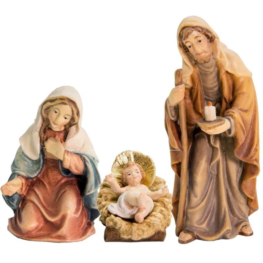 Dolfi Catalogo Sacra Famiglia Cm 56 (22,0 Inch) Presepe Matteo Stile Orientale Colori Ad Olio In Legno Val Gardena Blessed Virgin Mary Statues