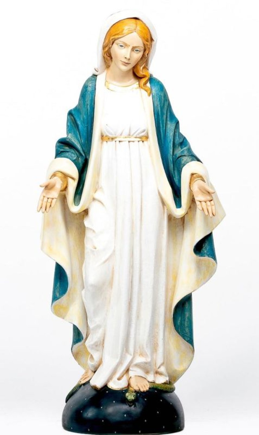 Fontanini Statue Sacre Madonna Immacolata Cm 106 (42 Inch) Statua Fontanini In Resina Per Esterno Dipinta A Mano Aggiungi Vernice Speciale Per Uso In Esterno Religious & Catholic Medals