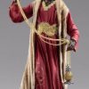 Original Heide Catalogo Baldassarre Re Magio Moro Cm 30 (11,8 Inch) Presepe Vestito Hannah Alpin Statua In Legno Val Gardena Abiti In Tessuto Blessed Virgin Mary Statues