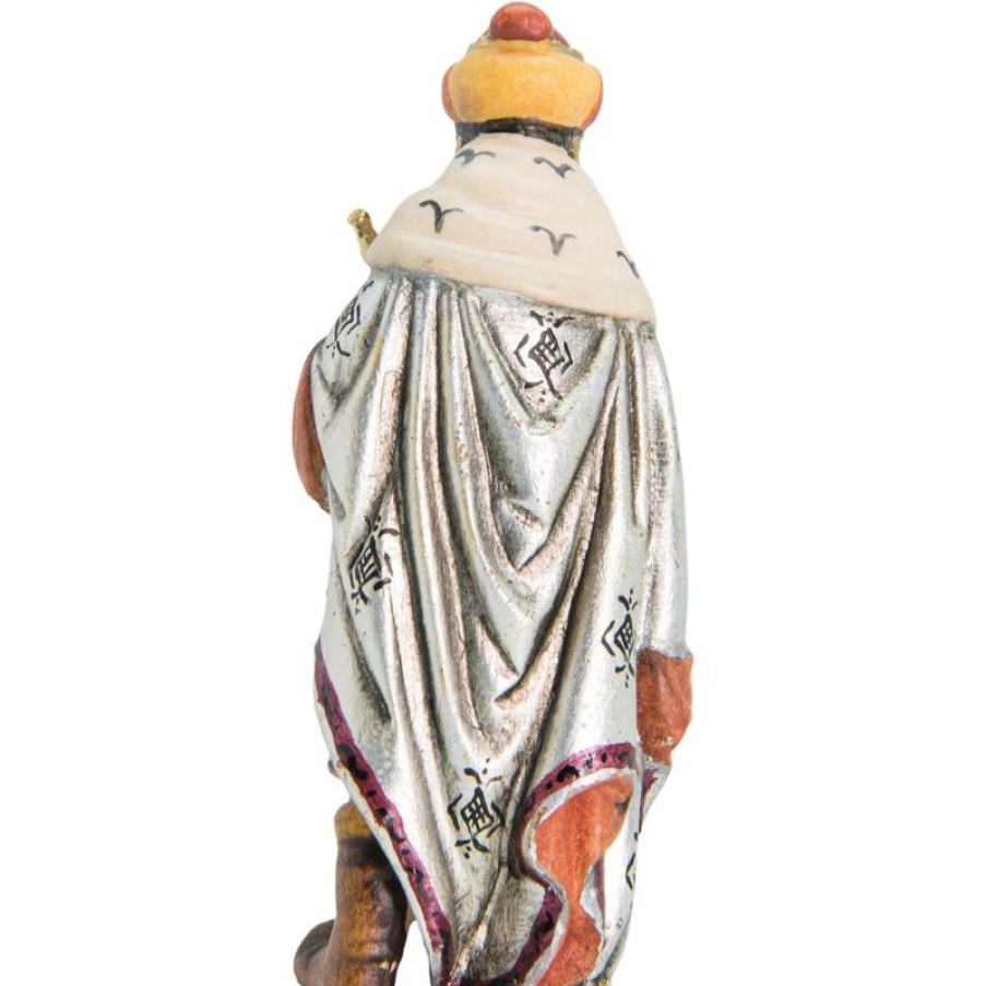 Dolfi Catalogo Baldassarre Re Magio Moro In Piedi Cm 6 (2,4 Inch) Presepe Matteo Stile Orientale Colori Ad Olio In Legno Val Gardena Blessed Virgin Mary Statues