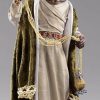 Original Heide Catalogo Baldassarre Re Magio Moro Cm 40 (15,7 Inch) Presepe Vestito Hannah Orient Statua In Legno Val Gardena Abiti In Tessuto Wooden Crucifixes