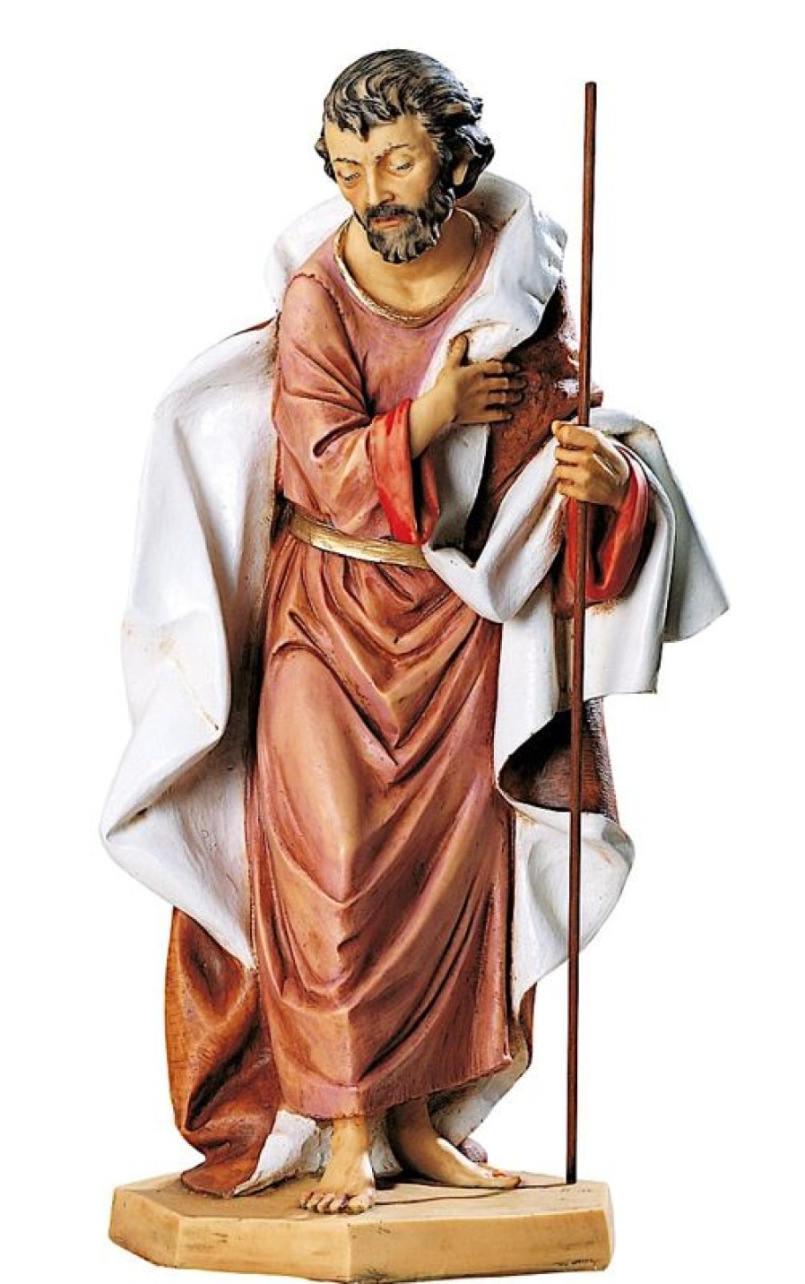 Fontanini Catalogo San Giuseppe Cm 65 (27 Inch) Presepe Fontanini Statua Per Esterno In Resina Dipinta A Mano Aggiungi Vernice Speciale Per Uso In Esterno Angels Statues