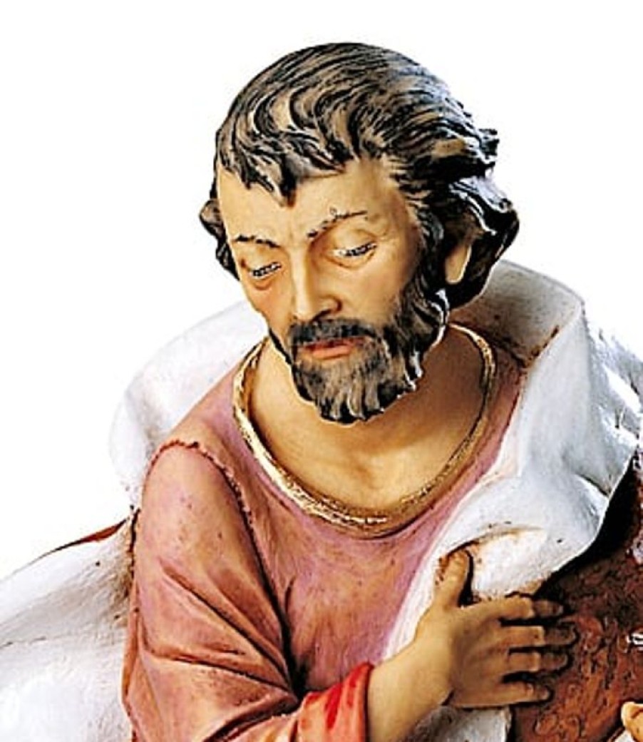 Fontanini Catalogo San Giuseppe Cm 65 (27 Inch) Presepe Fontanini Statua Per Esterno In Resina Dipinta A Mano Aggiungi Vernice Speciale Per Uso In Esterno Angels Statues