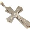 Vaticanum Gioielli in Argento Pendente Argento 925 Croce Con Cristo Gr. 2,50 Da Donna E Da Uomo First Communion