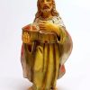 Pellegrini Catalogo Presepi Gaspare Re Magio Bianco Cm 12 (4,7 Inch) Presepe Pellegrini Tinto Legno Statua In Plastica Pvc Arabo Tradizionale Piccolo Per Interno Esterno Wooden Crosses