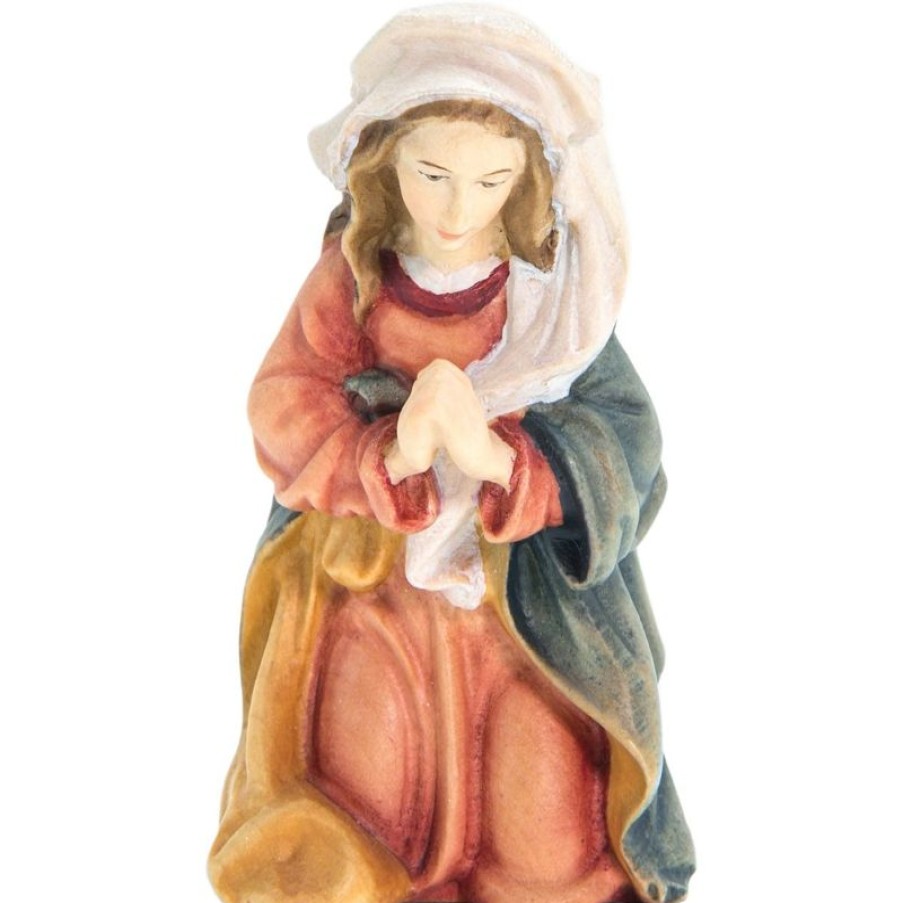 Dolfi Catalogo Maria Cm 28 (11,0 Inch) Presepe Matteo Stile Orientale Colori Ad Olio In Legno Val Gardena Blessed Virgin Mary Statues