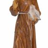 Euro Marchi Catalogo Statua San Francesco D´Assisi Con Animali Cm 25 (9,8 Inch) Statua Euromarchi In Plastica Pvc Per Esterno Cross Pendant