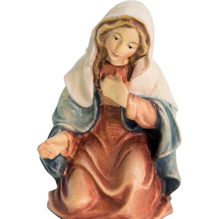 Dolfi Catalogo Maria Cm 6 (2,4 Inch) Presepe Matteo Stile Orientale Colori Ad Olio In Legno Val Gardena Blessed Virgin Mary Statues