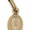 Vaticanum Gioielli in Oro Madonna Miracolosa Medaglia Sacra Pendente Ovale Conio Gr 0,8 Oro Rosa 18Kt Uni Donna Uomo Baptism