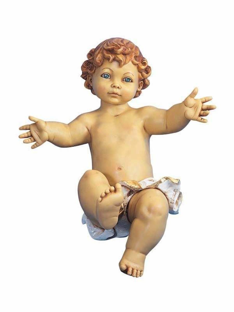 Fontanini Catalogo Gesu Bambino Senza Veste Cm 125 (50 Inch) Presepe Fontanini Statua Per Esterno In Resina Dipinta A Mano Aggiungi Vernice Speciale Per Uso In Esterno Angels Statues