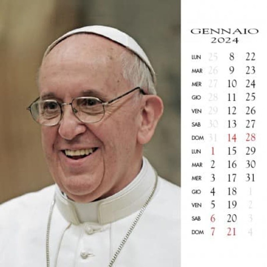 ATS Italia Editrice Calendario Da Tavolo 2024 Papa Francesco Cm 8X8 Collectible Nativity Sets & 38 Sizes