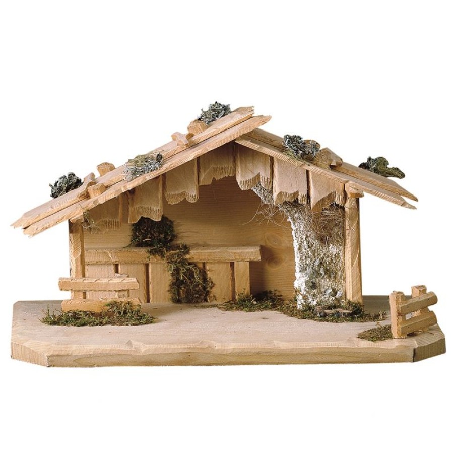 ULPE Wood Art Catalogo Capanna Austria Cm 10 (3,9 Inch) Per Presepe Ulrich Artigianale In Legno Val Gardena Wall Crucifixes