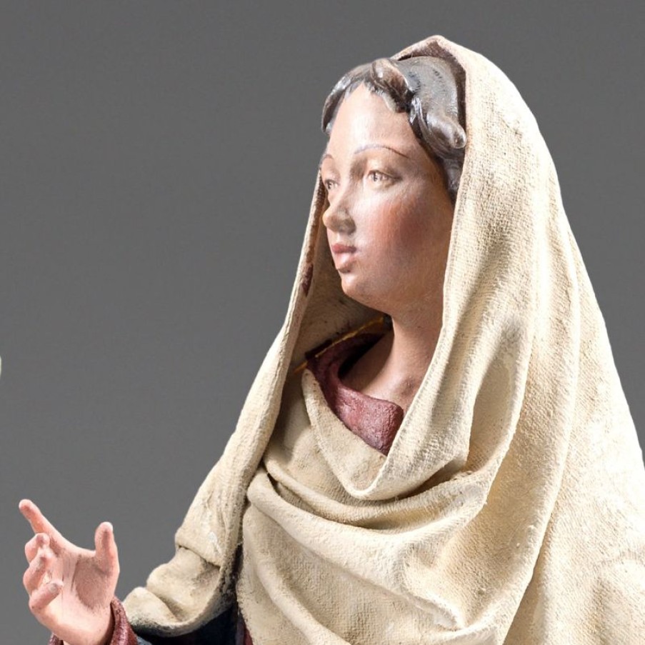 Original Heide Catalogo Visitazione Della Vergine Maria A Elisabetta 30 Cm (11,8 Inch) Presepe Vestito Immanuel Stile Orientale Statue In Legno Val Gardena Abiti In Stoffa Collectible Nativity Sets & 38 Sizes