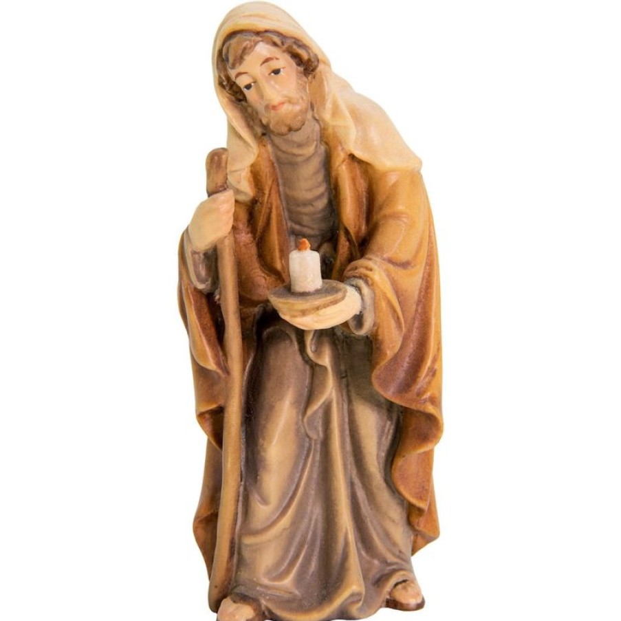 Dolfi Catalogo San Giuseppe Cm 8 (3,1 Inch) Presepe Matteo Stile Orientale Colori Ad Olio In Legno Val Gardena Blessed Virgin Mary Statues