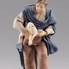 Original Heide Catalogo Bambino Con Agnello Cm 30 (11,8 Inch) Presepe Vestito Hannah Alpin Statua In Legno Val Gardena Abiti In Tessuto Wall Crucifixes