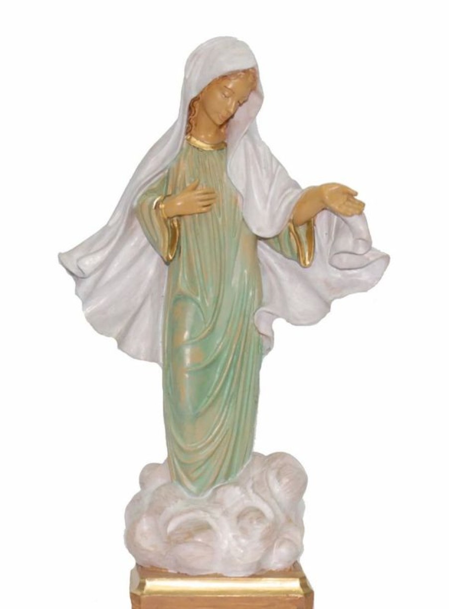 Euro Marchi Catalogo Madonna Di Medjugorje Cm 25 (9,8 Inch) Statua Euromarchi In Plastica Pvc Per Esterno Religious & Catholic Necklaces