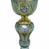 MAS Arredi sacri in Oro e Argento Calice Liturgico H. Cm 23 (9,1 Inch) Conchiglia Spighe Foglia D'Uva In Ottone Bicolor Da Altare Per Vino Da Messa Sacred Altar Vessels