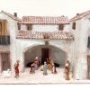 Diorami e Presepi Presepe Completo Con Capanna E 16 Statuine In Stile Popolare 10 Cm Collectible Nativity Sets & 38 Sizes