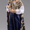 Original Heide Catalogo Gaspare Re Magio Bianco Cm 14 (5,5 Inch) Presepe Vestito Hannah Alpin Statua In Legno Val Gardena Abiti In Tessuto Wooden Crucifixes