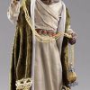 Original Heide Catalogo Baldassarre Re Magio Moro Cm 30 (11,8 Inch) Presepe Vestito Hannah Alpin Statua In Legno Val Gardena Abiti In Tessuto Blessed Virgin Mary Statues