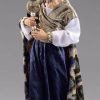 Original Heide Catalogo Gaspare Re Magio Bianco Cm 20 (7,9 Inch) Presepe Vestito Hannah Alpin Statua In Legno Val Gardena Abiti In Tessuto Wooden Crucifixes