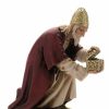 Moranduzzo Presepi Gaspare Re Magio Bianco Cm 15 (5,9 Inch) Presepe Landi Moranduzzo Statua In Resina Stile Arabo Wooden Crosses