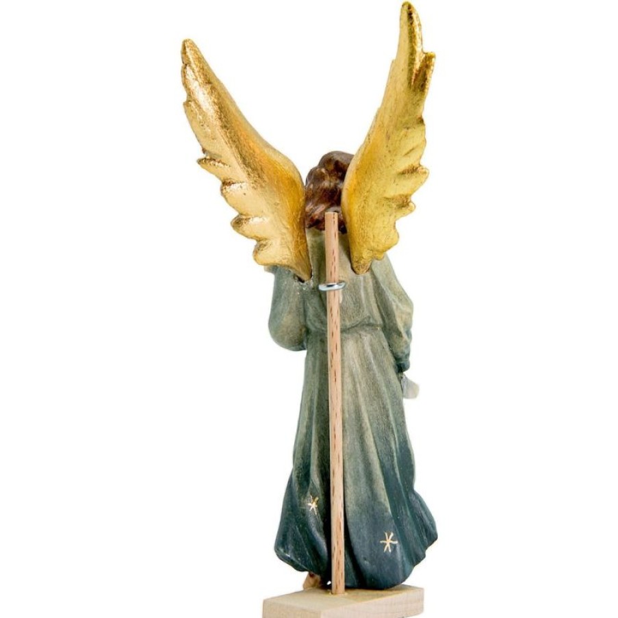 Dolfi Catalogo Angelo Gloria Cm 8 (3,1 Inch) Presepe Matteo Stile Orientale Colori Ad Olio In Legno Val Gardena Wooden Crucifixes