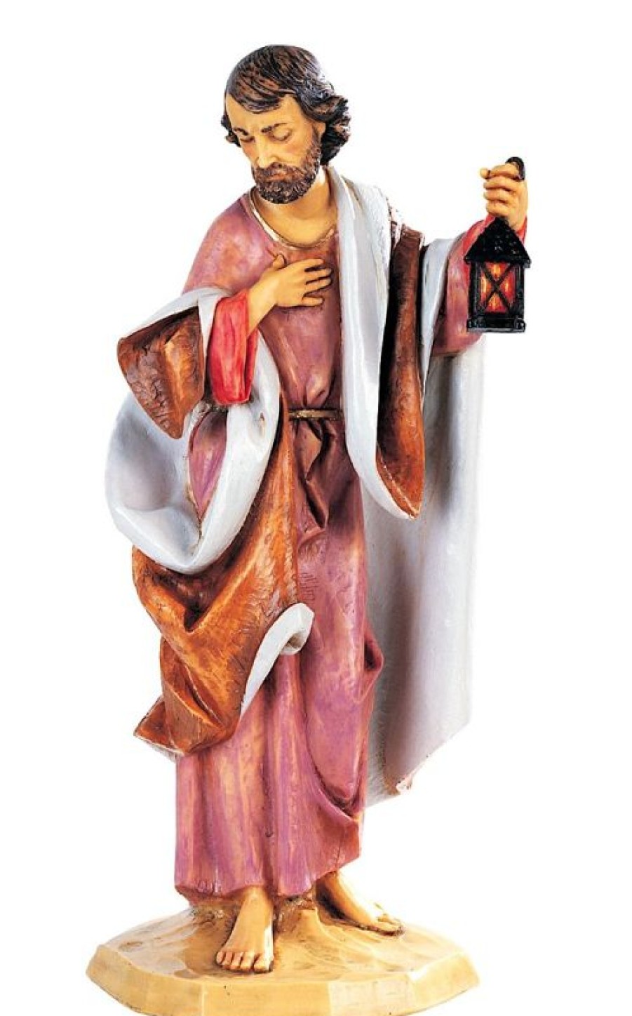 Fontanini Catalogo San Giuseppe Cm 52 (20 Inch) Presepe Fontanini Statua Per Esterno In Resina Dipinta A Mano Aggiungi Vernice Speciale Per Uso In Esterno Angels Statues