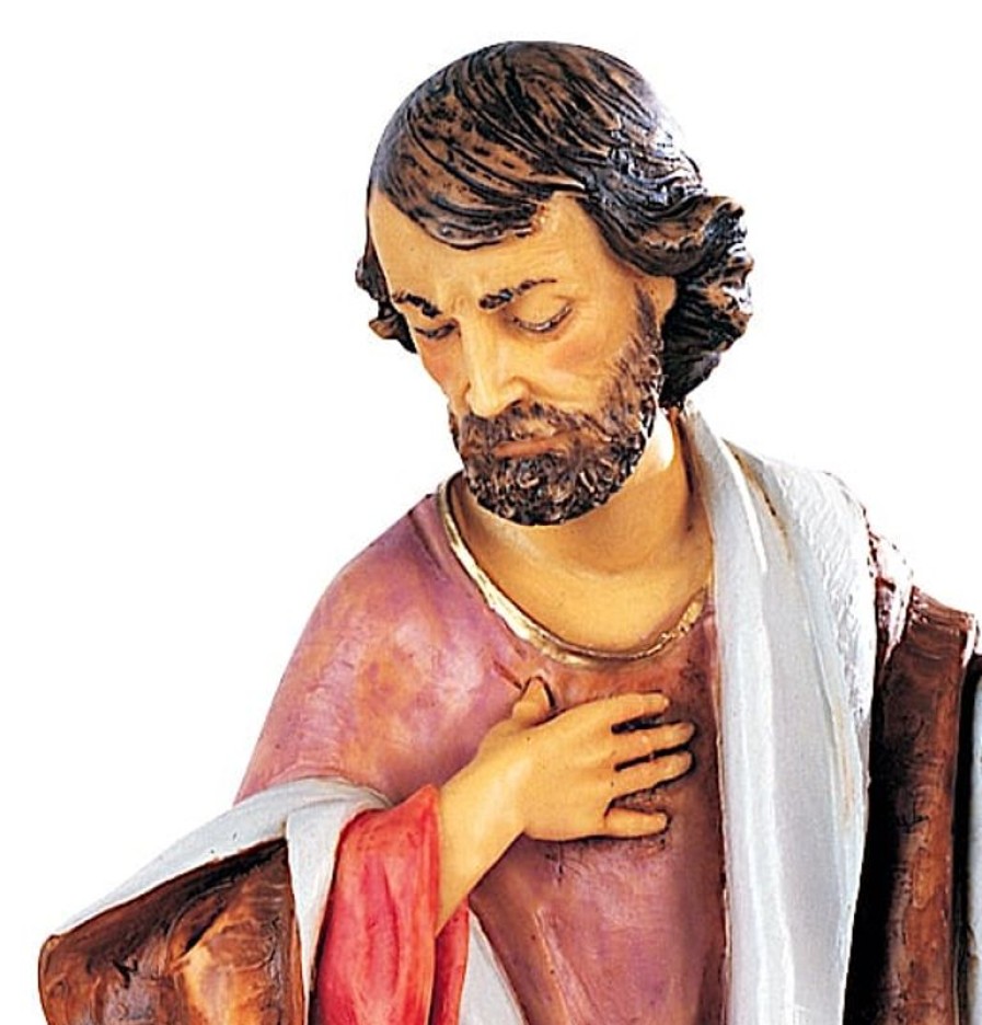 Fontanini Catalogo San Giuseppe Cm 52 (20 Inch) Presepe Fontanini Statua Per Esterno In Resina Dipinta A Mano Aggiungi Vernice Speciale Per Uso In Esterno Angels Statues