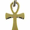 Vaticanum Gioielli in Oro Chiave Della Vita Ankh Croce Copta Ansata Ciondolo Pendente Gr 1,1 Oro Giallo 9Kt Uni Donna Uomo First Communion