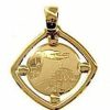 Vaticanum Gioielli in Oro Battesimo Dono Di Dio Medaglia Sacra Pendente Quadrata Battesimo Bassorilievo Gr 1,1 Oro Giallo 18Kt Per Bebe (Bimba E Bimbo) Baptism