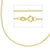 Vaticanum Gioielli in Oro Catena Maglia Spiga Oro Giallo 18 Kt Cm 50 (19,7 In) Uni Donna Uomo First Communion