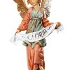 Fontanini Catalogo Angelo Gloria Cm 65 (27 Inch) Presepe Fontanini Statua Per Esterno In Resina Dipinta A Mano Aggiungi Vernice Speciale Per Uso In Esterno Modern Stylized Crucifix