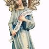 Dolfi Catalogo Angelo Gloria Cm 10 (3,9 Inch) Presepe Raffaello Stile Classico Colori Ad Olio In Legno Val Gardena Blessed Virgin Mary Statues