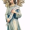 Dolfi Catalogo Angelo Gloria Cm 12 (4,7 Inch) Presepe Raffaello Stile Classico Colori Ad Olio In Legno Val Gardena Blessed Virgin Mary Statues