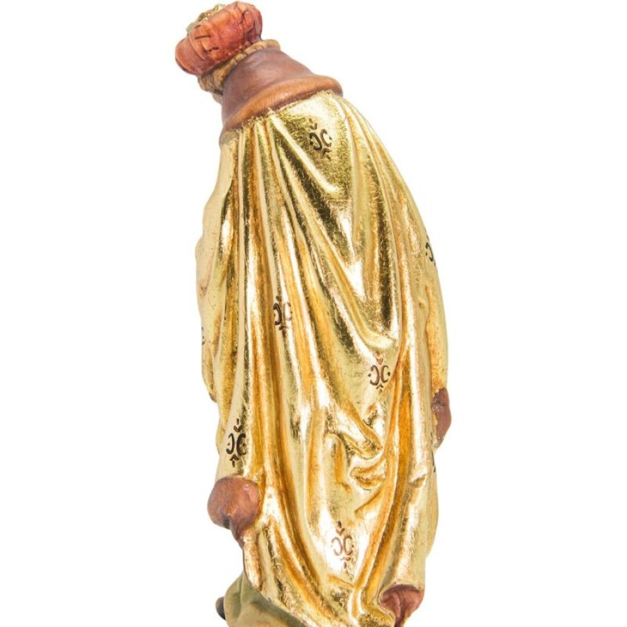 Dolfi Catalogo Gaspare Re Magio Bianco In Piedi Cm 6 (2,4 Inch) Presepe Matteo Stile Orientale Colori Ad Olio In Legno Val Gardena Blessed Virgin Mary Statues