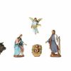 Moranduzzo Presepi Gruppo Nativita Sacra Famiglia 6 Pz Cm 6,5 (2,6 Inch) Presepe Landi Moranduzzo In Pvc Stile Arabo Wooden Crosses