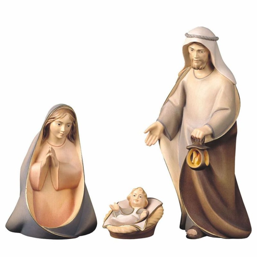 ULPE Wood Art Catalogo Sacra Famiglia 4 Pezzi Cm 50 (19,7 Inch) Presepe Cometa Dipinto A Mano Statue Artigianali In Legno Val Gardena Stile Arabo Tradizionale Blessed Virgin Mary Statues