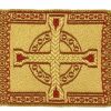 Tessuti al metro per Paramenti Gallone Filo Oro Croce H. Cm 9 (3,5 Inch) Misto Cotone Tessuto Per Paramenti Liturgici Ecclesiastical Fabrics And Passementerie