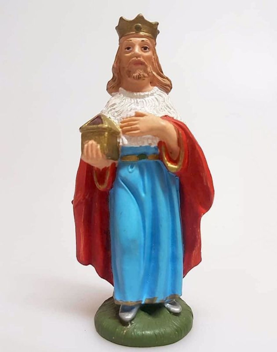 Pellegrini Catalogo Presepi Gaspare Re Magio Bianco Cm 10 (3,9 Inch) Presepe Pellegrini Colorato Statua In Plastica Pvc Arabo Tradizionale Piccolo Per Interno Esterno Wooden Crosses