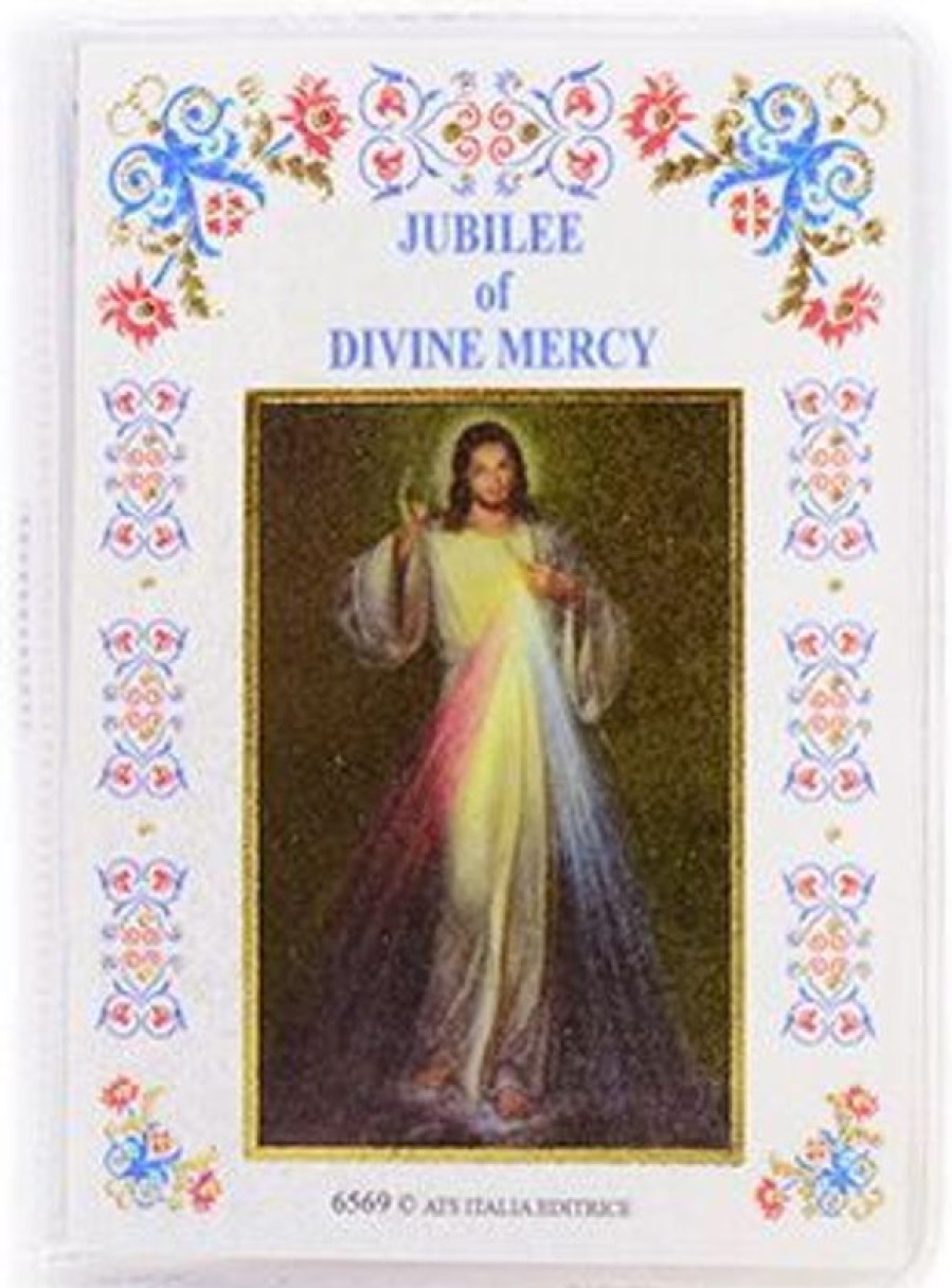 ATS Italia Editrice Novena Of The Divine Mercy - Holder With Book And Rosary Holy Water Fonts